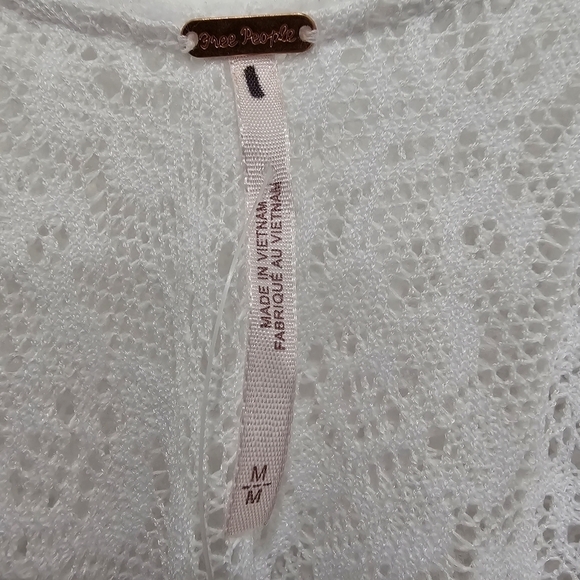 Free People Waterfall Maxi Lace Top Dress Swim Coverup White Size M - Picture 15 of 16